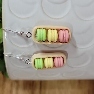 MACARON FRENCH BAKERY DROP EARRINGS